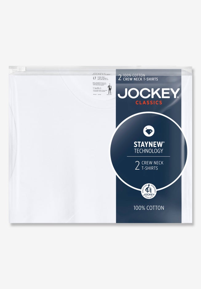 Classic Crewneck Undershirt, 2-Pack image number 3