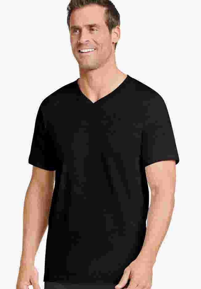 V-neck short sleeve tees, 2-Pack image number 2