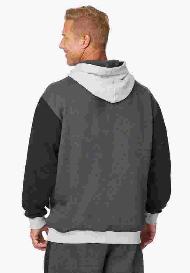 Colorblock Tonal Script Hoodie image number 1