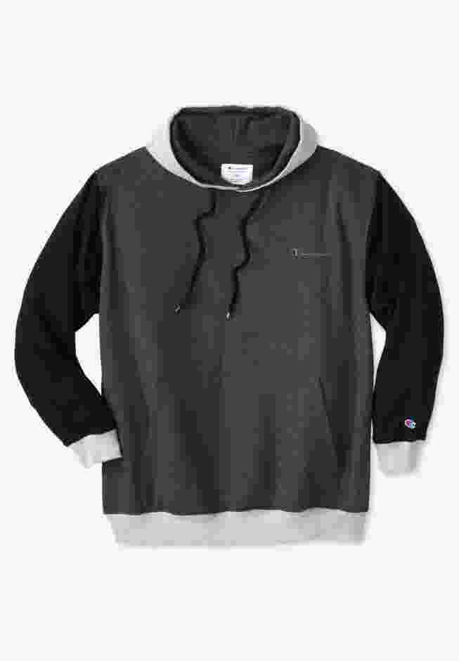 Colorblock Tonal Script Hoodie image number 0