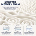 2 Inch 7-Zone Memory Foam Mattress Topper image number 1