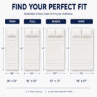 2 Inch 7-Zone Memory Foam Mattress Topper image number 2