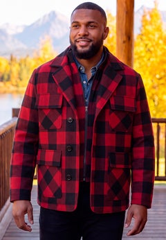 Multi-pocket Wool Inset Jacket