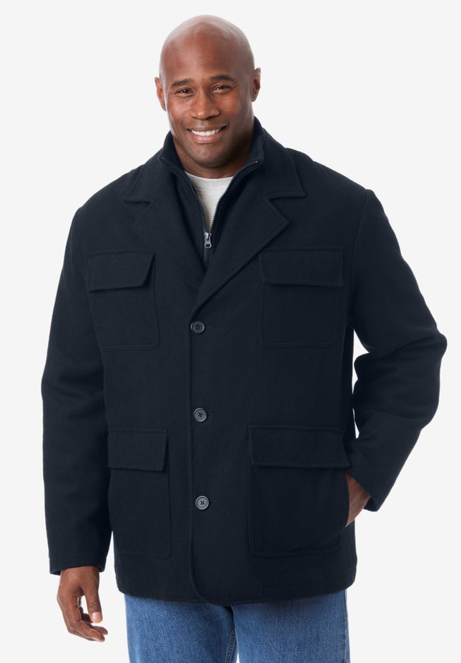 Multi-pocket Wool Inset Jacket image number null