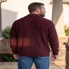 Shaker Knit Zip-Front Cardigan image number 1