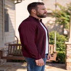 Shaker Knit Zip-Front Cardigan image number 2
