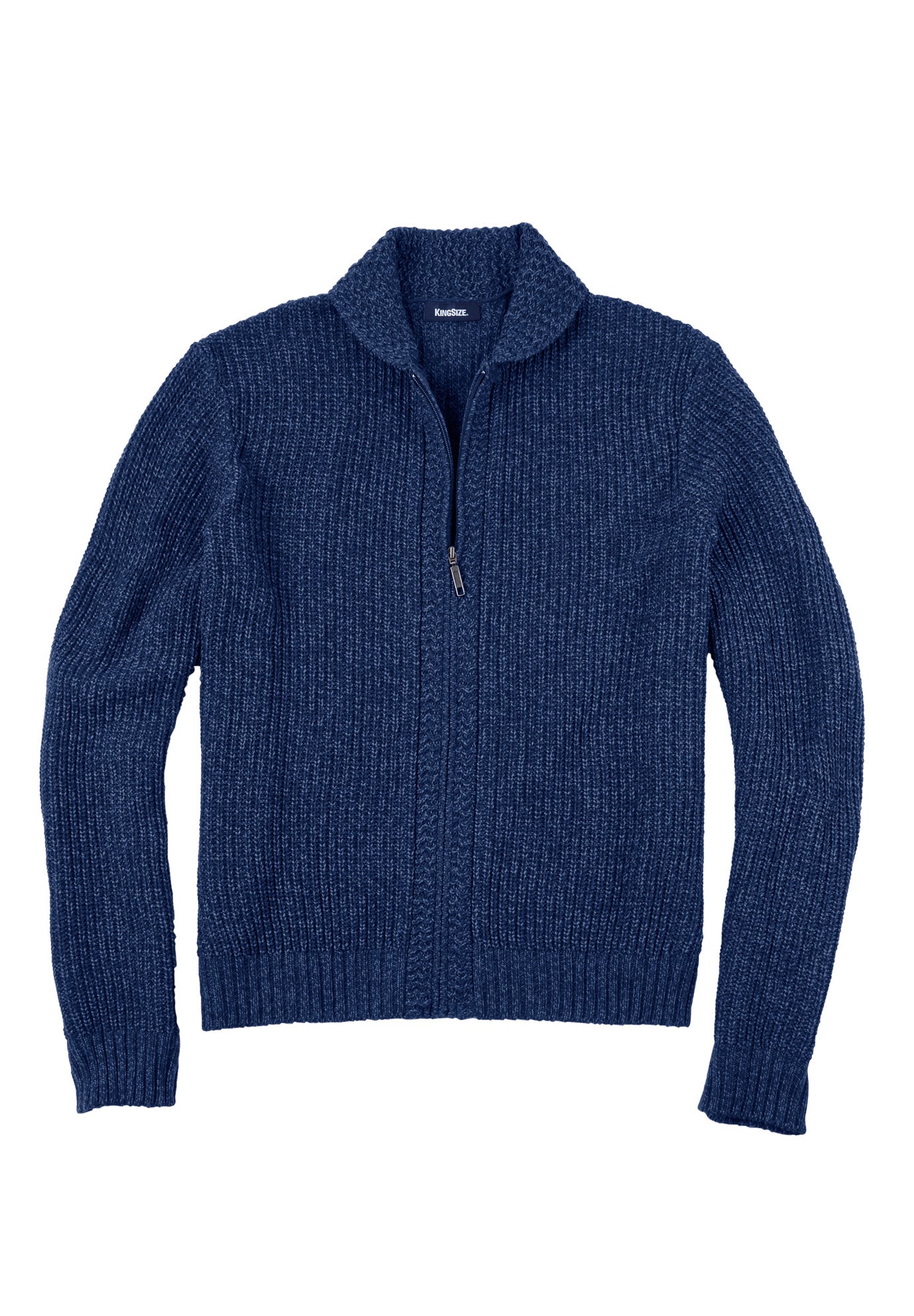 Shaker Knit Zip-Front Cardigan image number 0