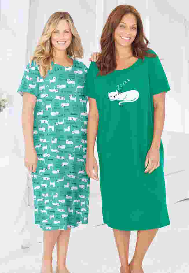 2-Pack Long Sleepshirts image number 3