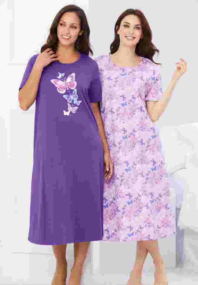 2-Pack Long Sleepshirts image number 4