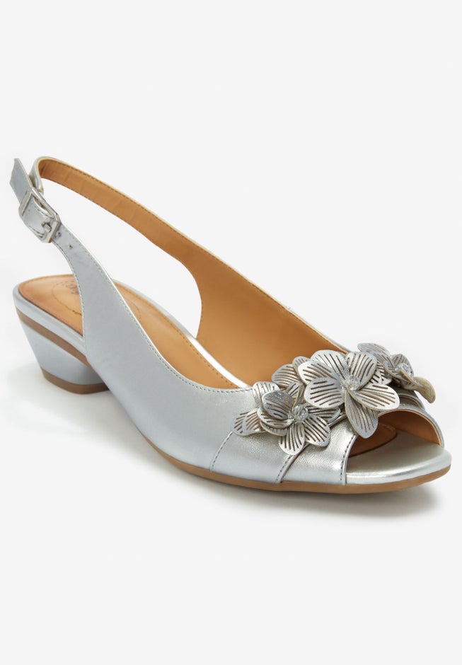 The Rider Leather-Like Slingback image number 2