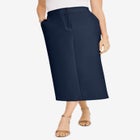 Tummy Control Bi-Stretch Midi Skirt image number null