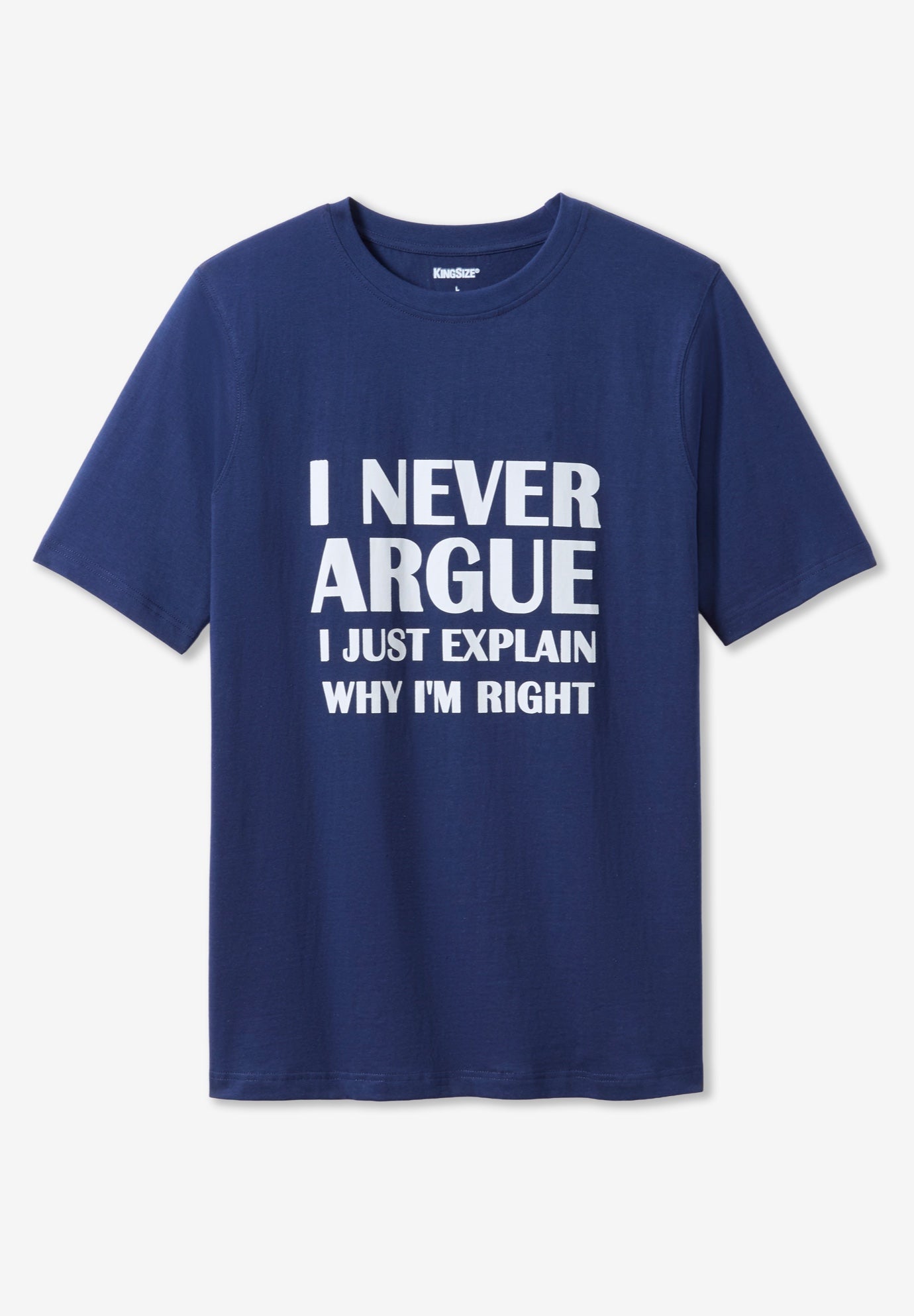 KingSize Slogan Graphic T-Shirt image number 0