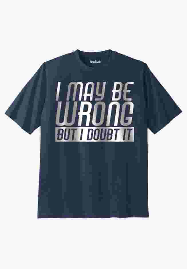 KingSize Slogan Graphic T-Shirt image number 0