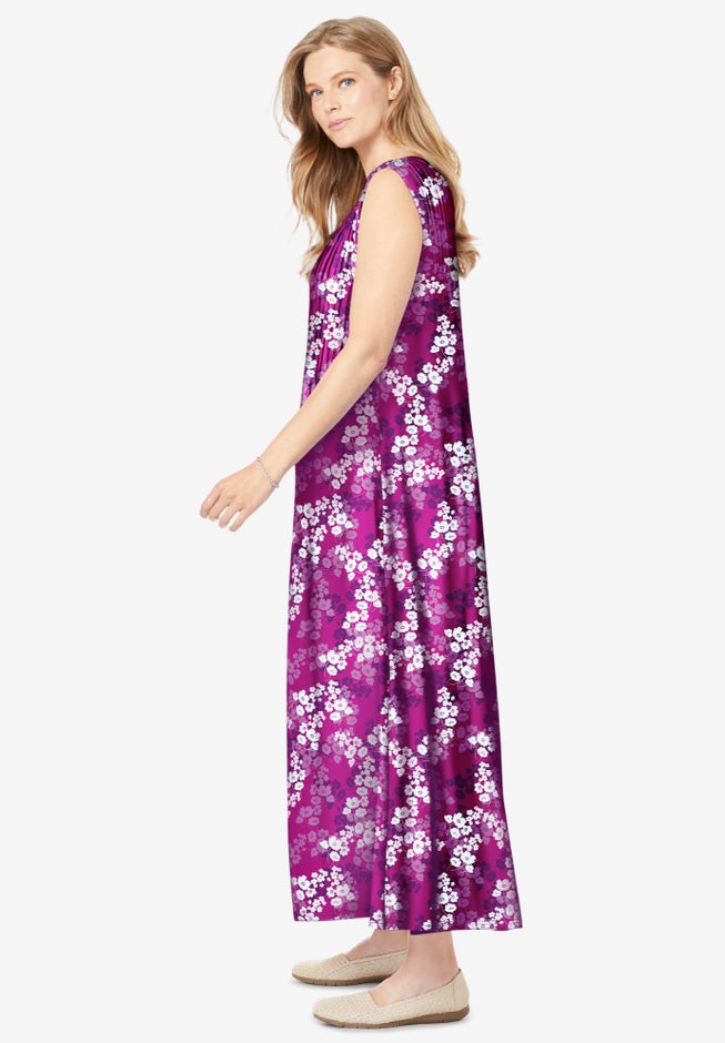 Pintucked Sleeveless Dress image number 2