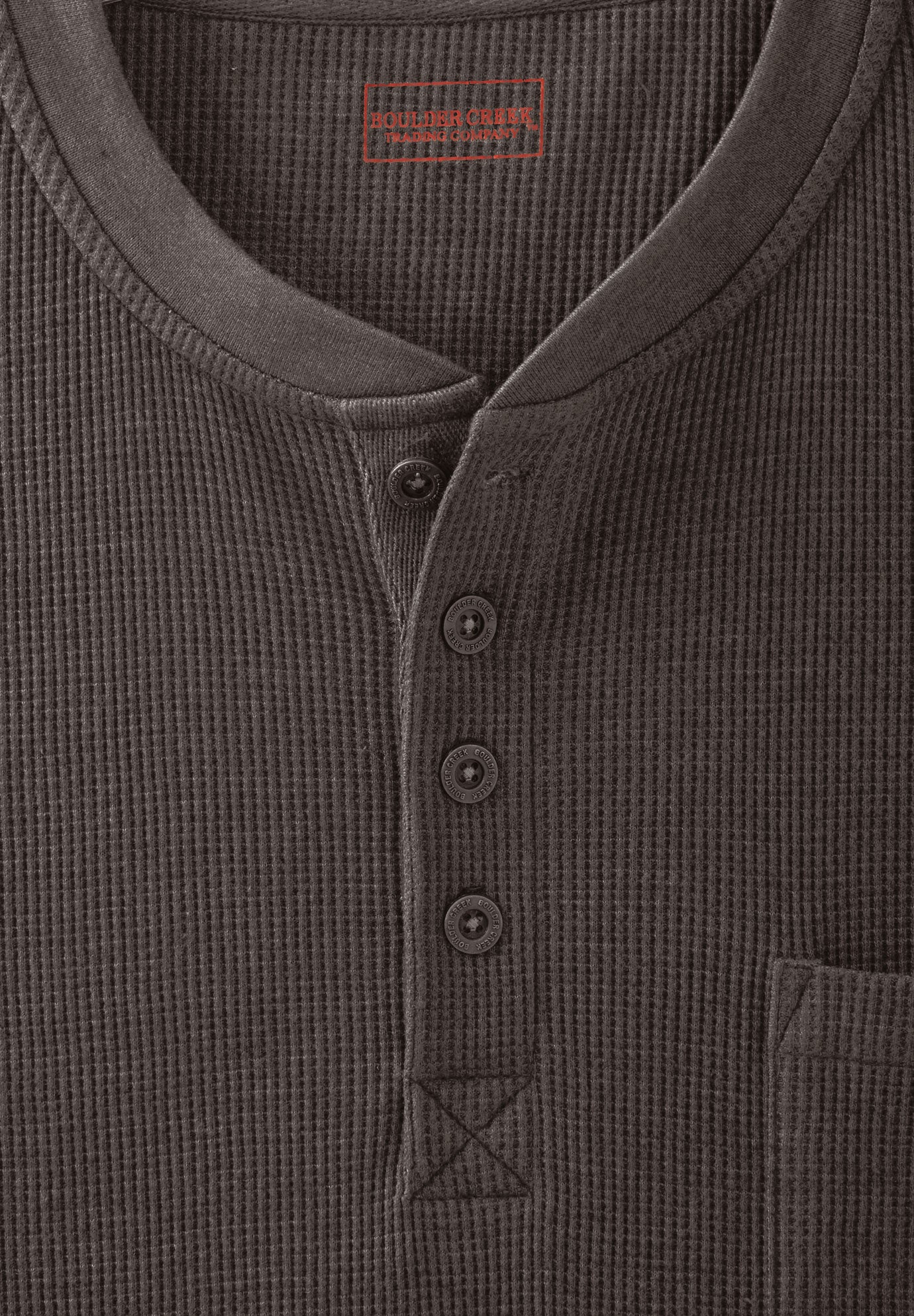 Thermal Pocket Longer-Length Henley image number 1