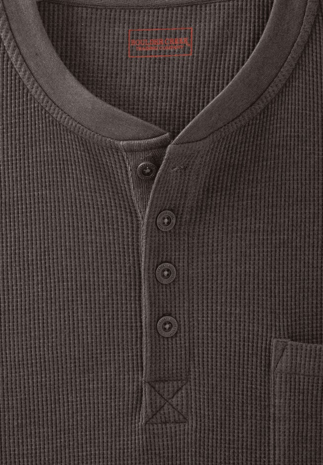 Thermal Pocket Longer-Length Henley image number 1