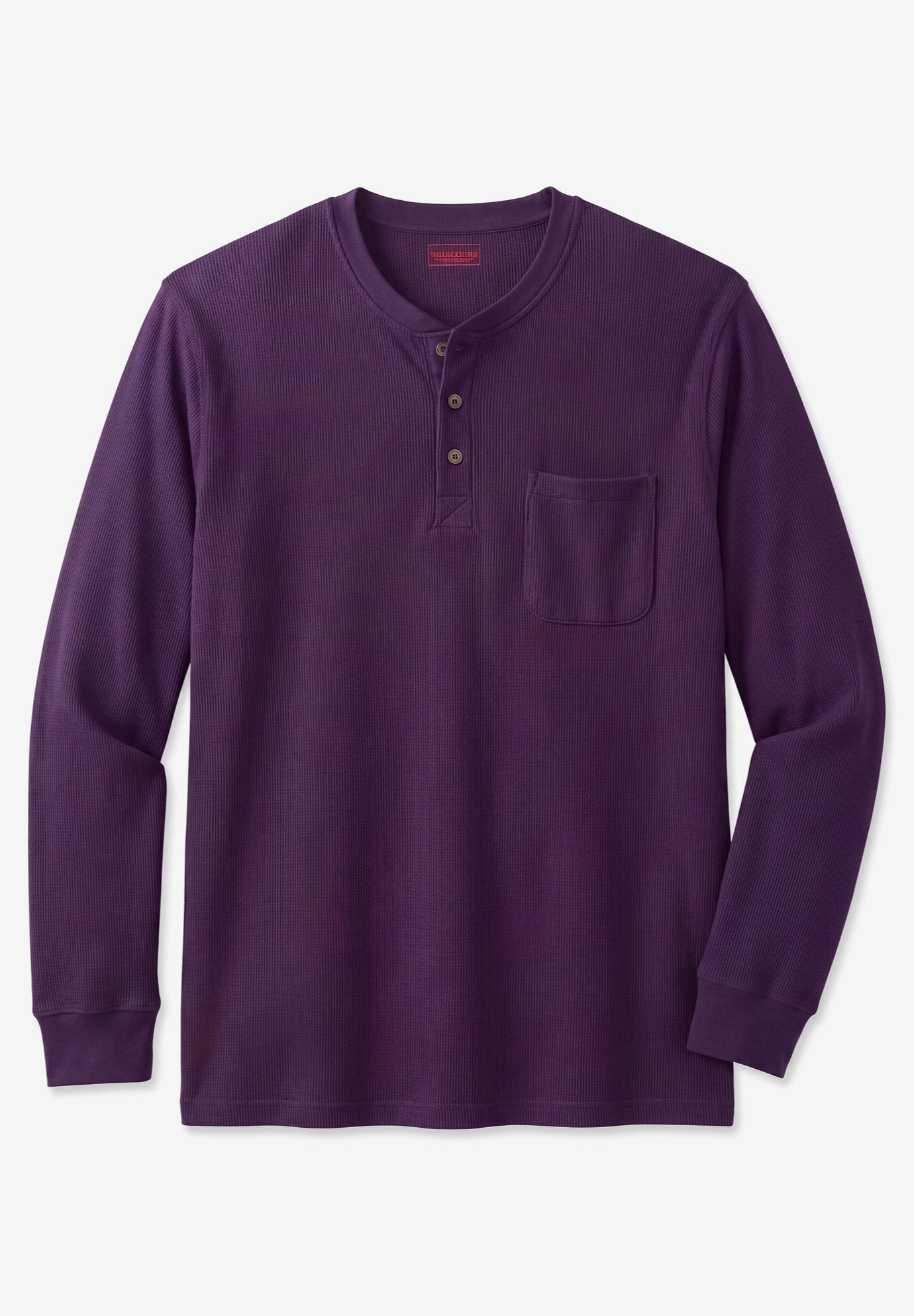 Thermal Pocket Longer-Length Henley image number 3