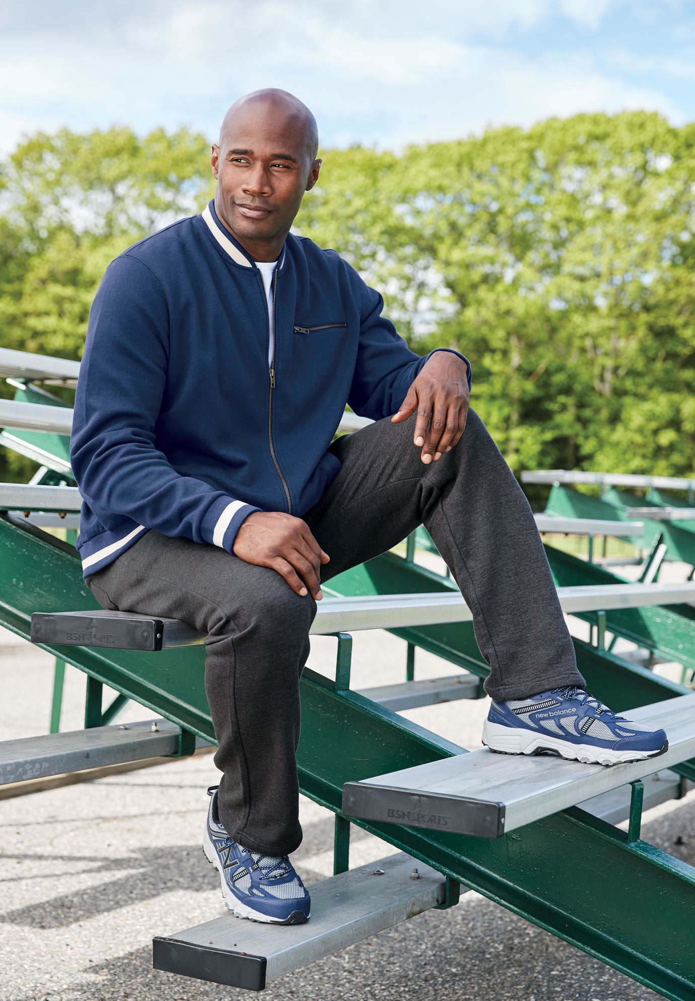 Coach's Collection Fleece Open Bottom Pants image number 1