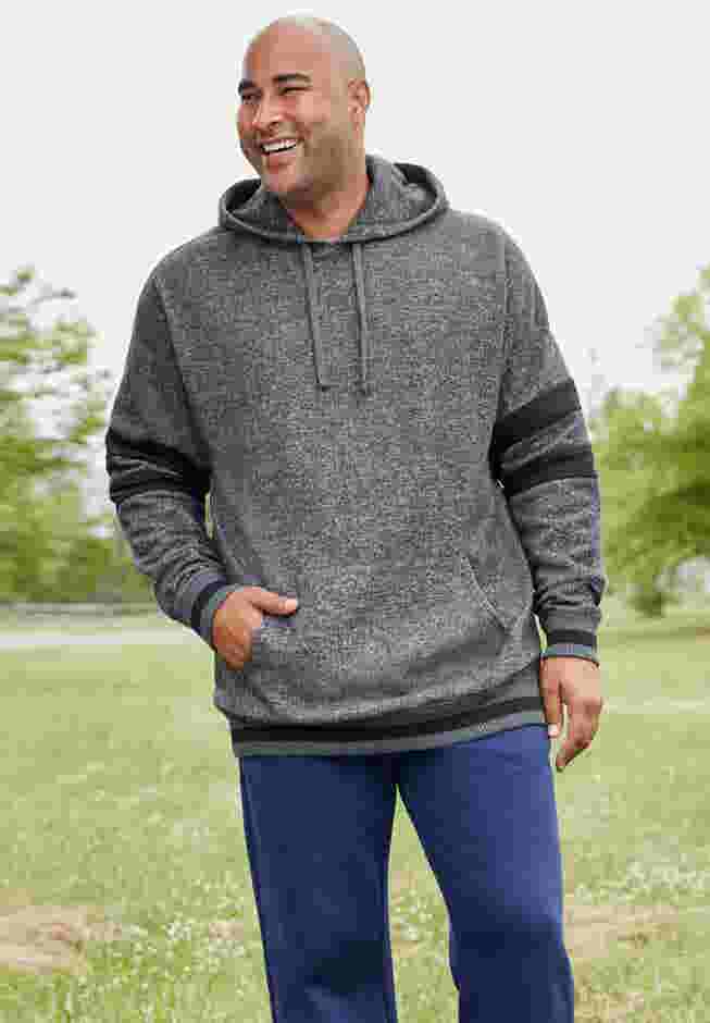 KingSize Coaches Collection Colorblocked Pullover Hoodie image number 1