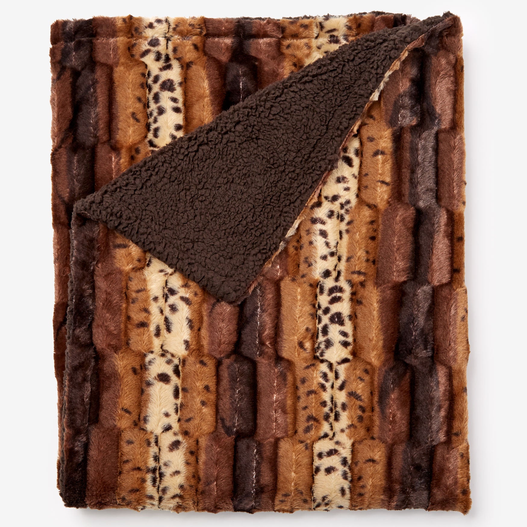 Faux Fur Animal Print Blanket image number 0