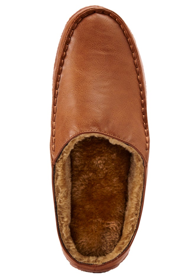 Fur-Lined Clog Slippers image number null