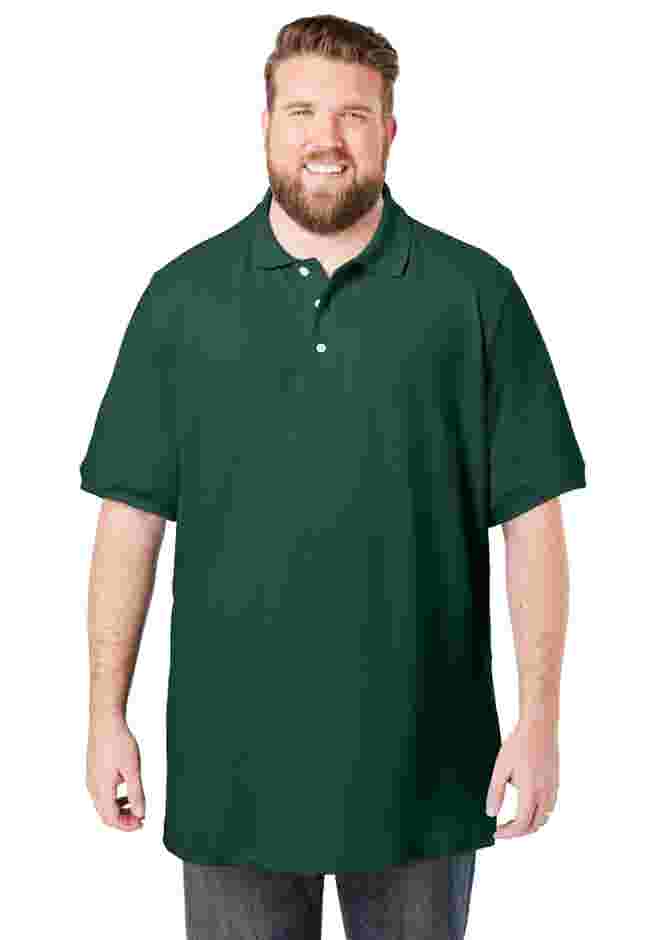 3-Pack Longer-Length Cotton Polos image number 1