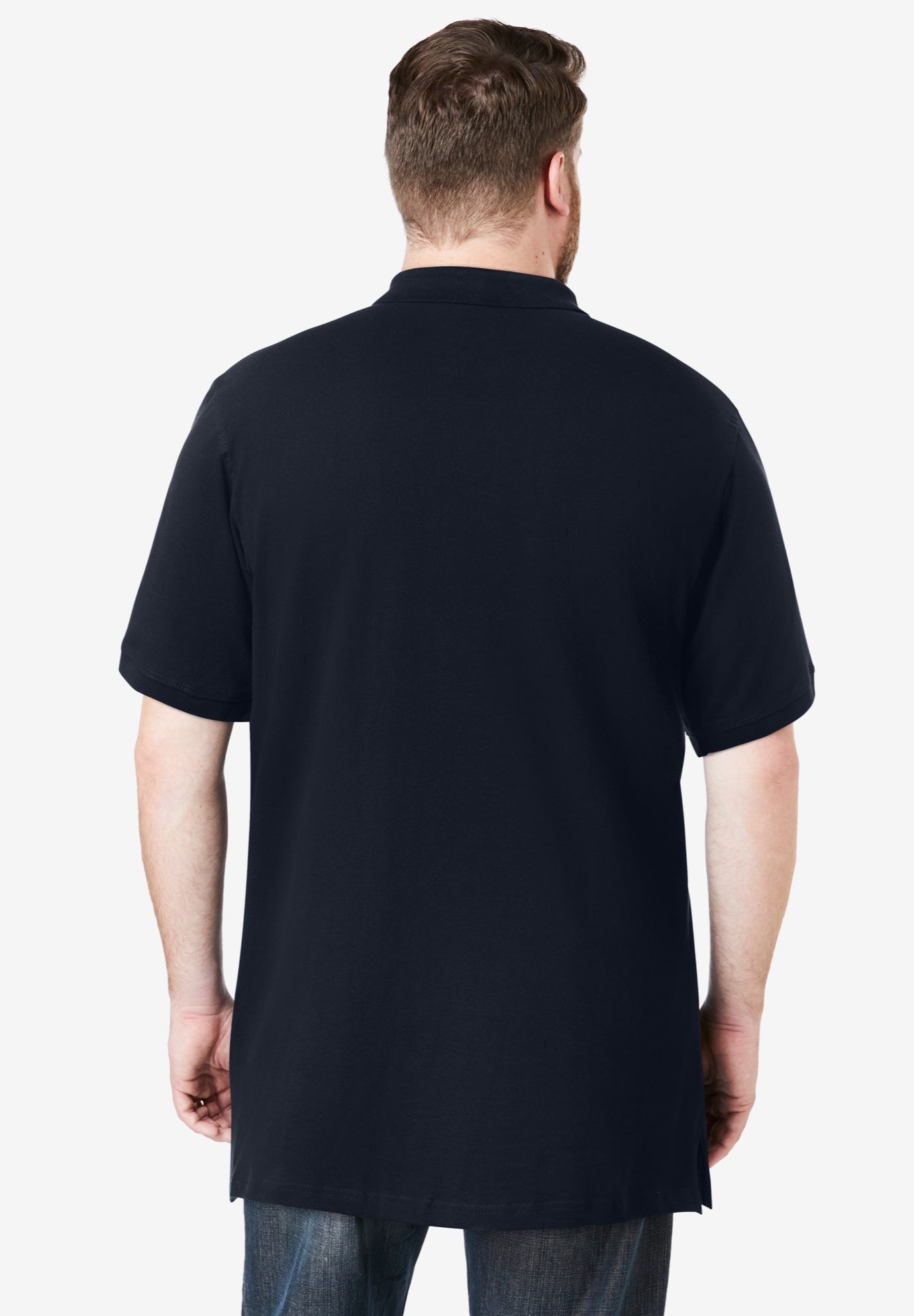 Longer-Length Shrink-Less™ Cotton Polo Shirt image number 2