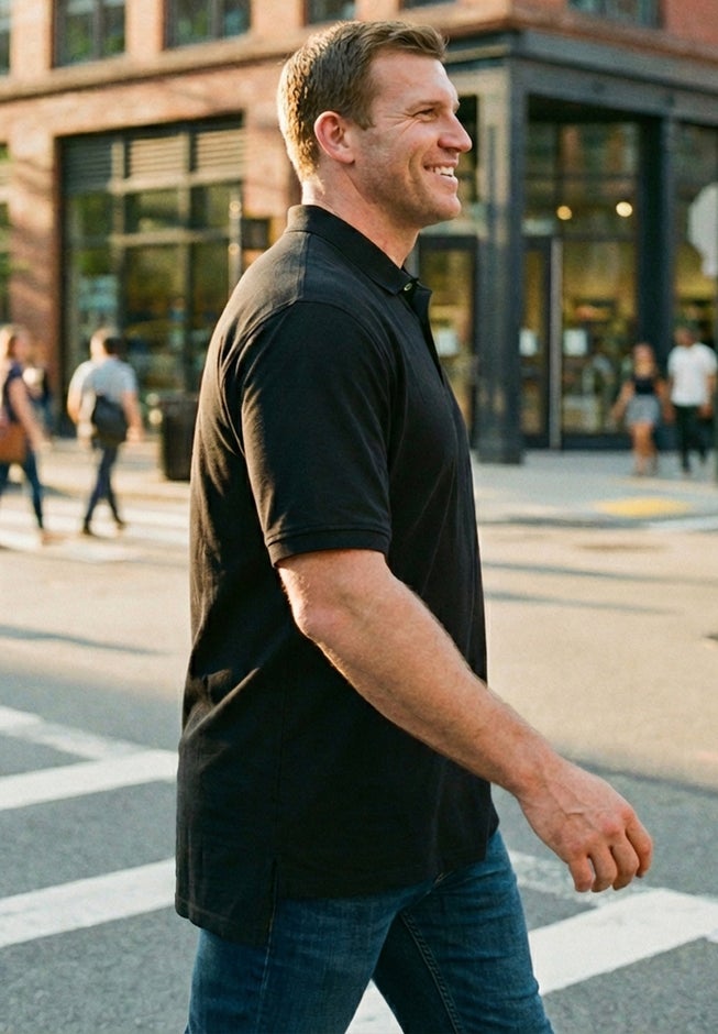 Shrink-Less&trade; Longer-Length Cotton Polo Shirt image number 2