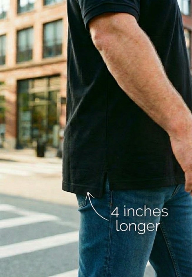 Shrink-Less&trade; Longer-Length Cotton Polo Shirt image number 4
