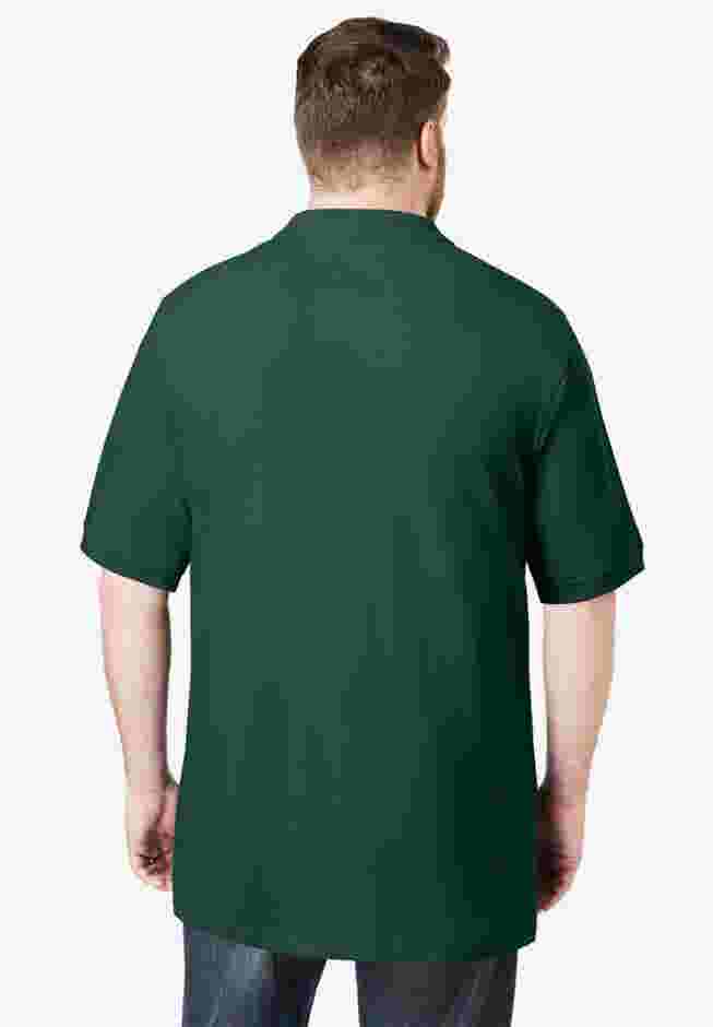 Longer-Length Shrink-Less™ Cotton Polo Shirt image number 1