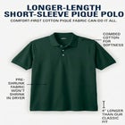 Shrink-Less&trade; Longer-Length Cotton Polo Shirt image number null