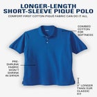 Longer-Length Shrink-Less™ Cotton Polo Shirt image number null