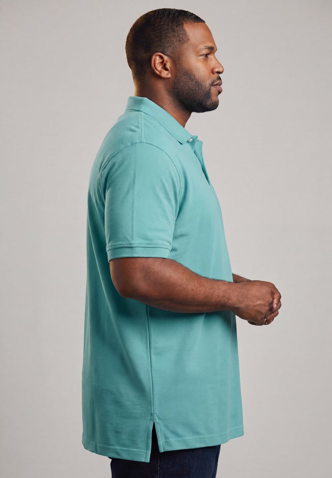 Shrink-Less&trade; Longer-Length Cotton Polo Shirt image number 2
