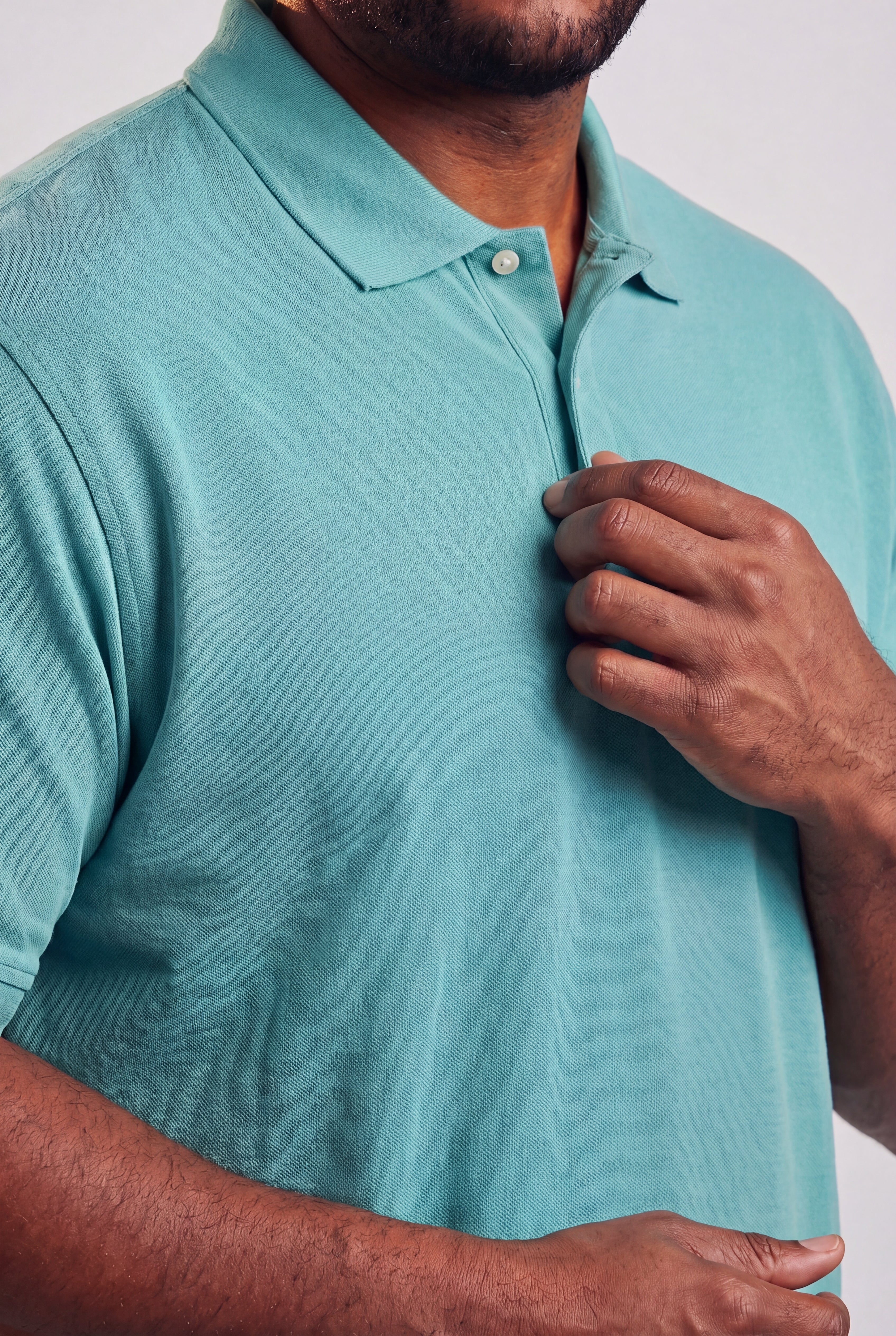Shrink-Less&trade; Longer-Length Cotton Polo Shirt image number 4
