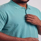 Shrink-Less&trade; Longer-Length Cotton Polo Shirt image number null