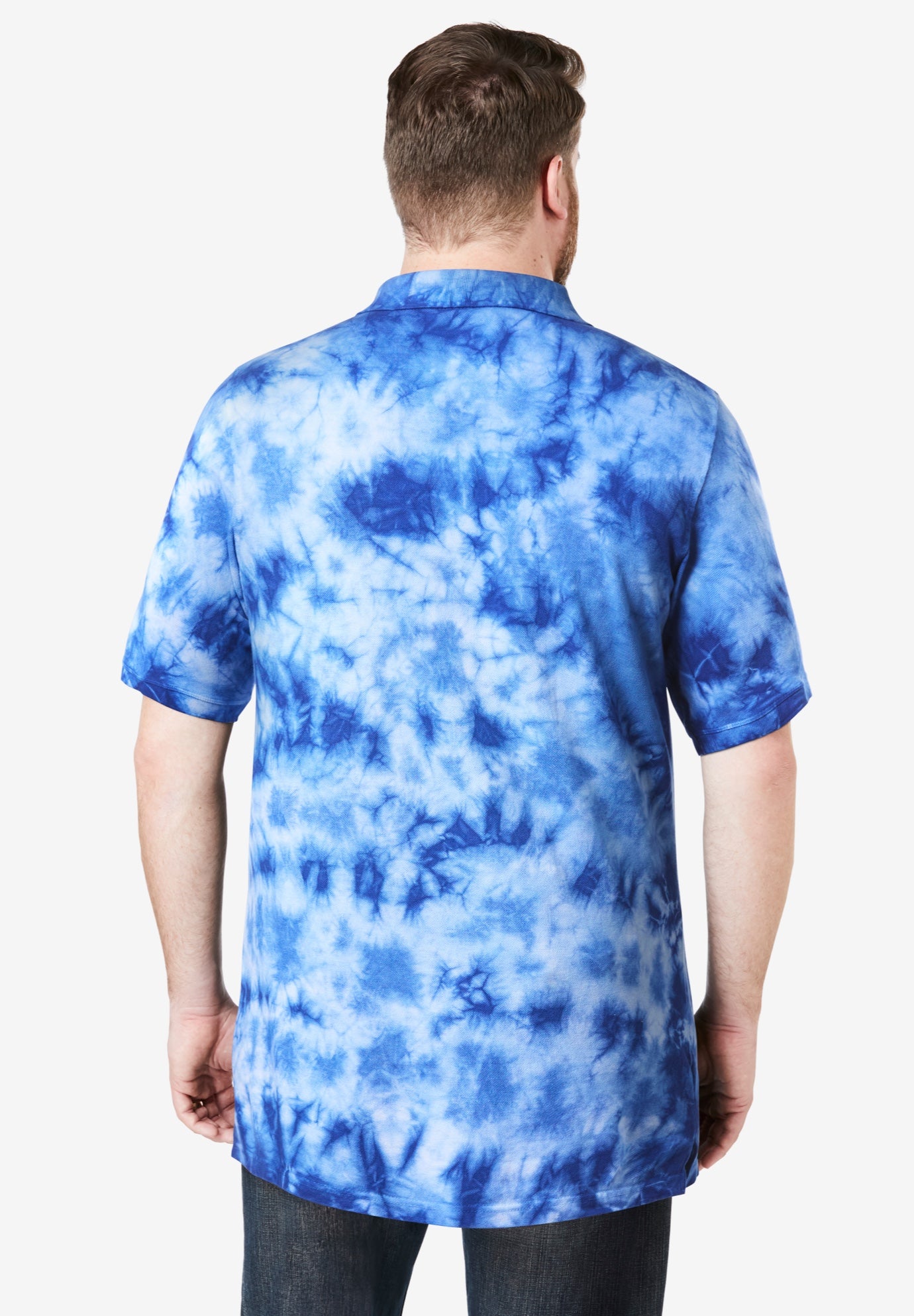 Longer-Length Shrink-Less&trade; Cotton Polo Shirt image number 2