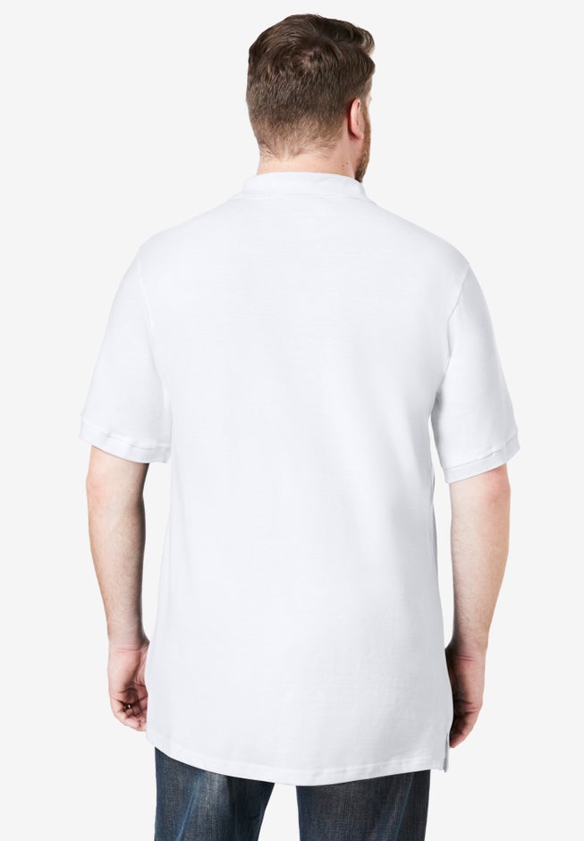 Longer-Length Shrink-Less&trade; Cotton Polo Shirt image number 2