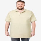 Longer-Length Shrink-Less&trade; Cotton Polo Shirt image number null