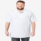 Longer-Length Shrink-Less&trade; Cotton Polo Shirt image number null