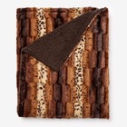 Faux Fur Animal Print Throw image number 0