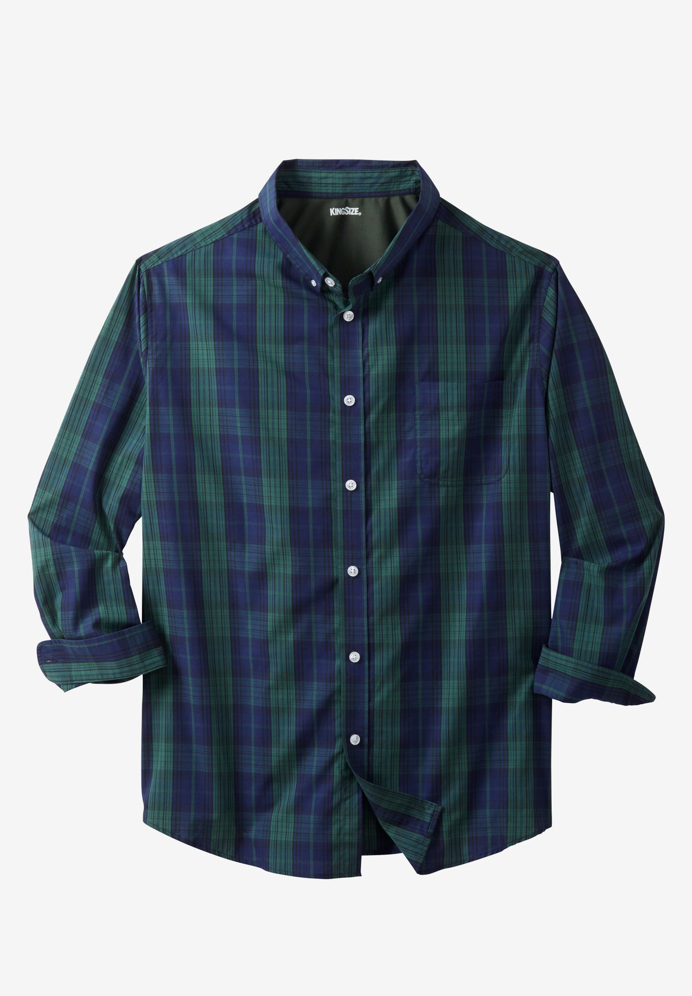 Long Sleeve Wrinkle-Free Plaid Shirt image number 0