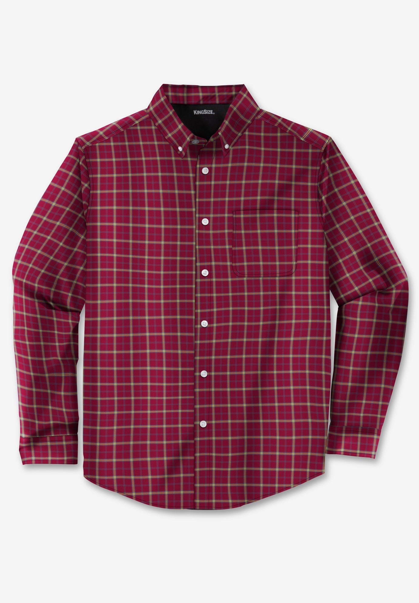 Long Sleeve Wrinkle-Free Plaid Shirt image number 0