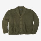 Shaker Knit Shawl-Collar Cardigan Sweater image number null