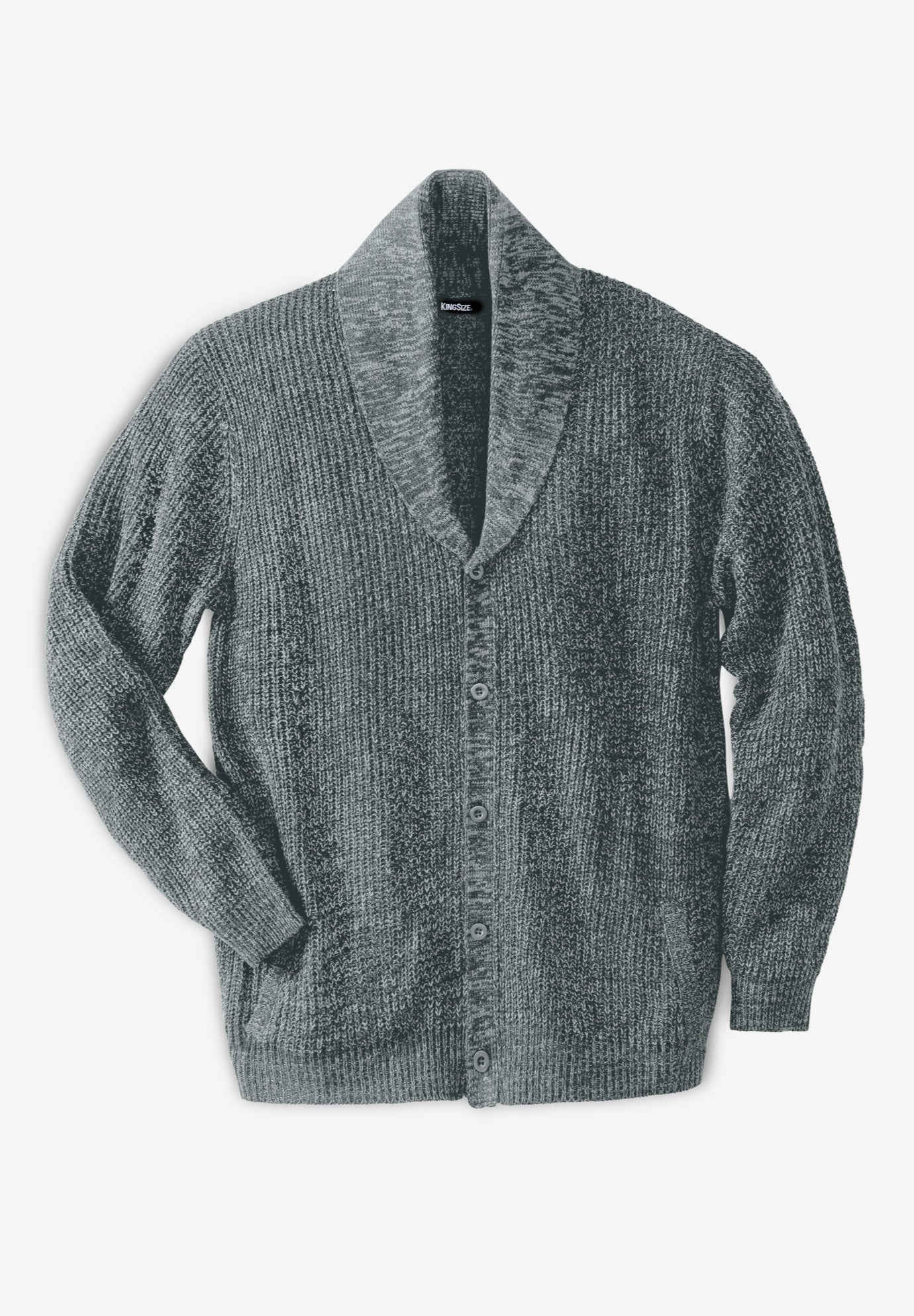 Shaker Knit Shawl-Collar Cardigan Sweater image number 0