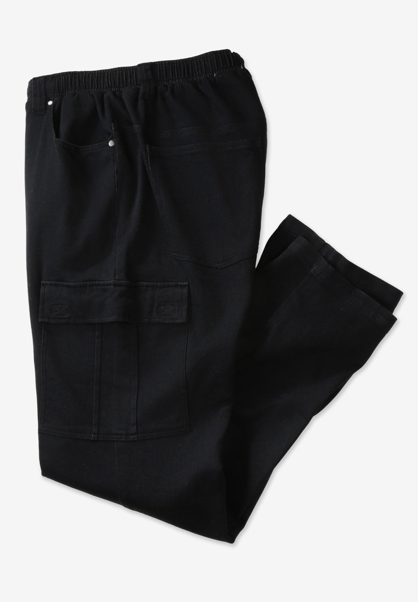 Relaxed Fit Cargo Denim Look Sweatpants image number 1