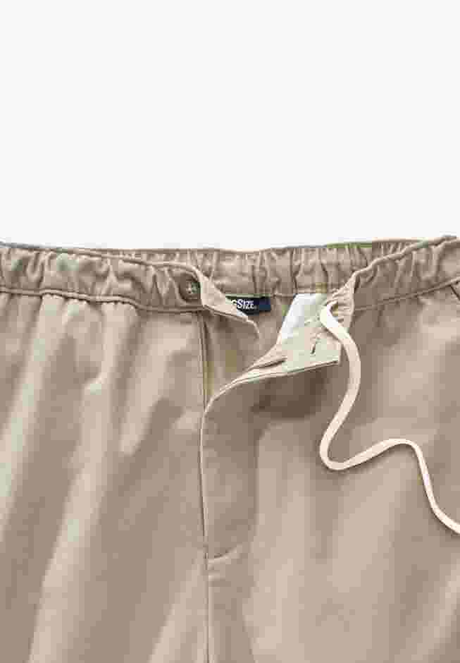 Relaxed Fit Wrinkle-Free Full Elastic Plain Front Pants image number 1