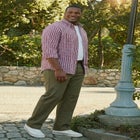 Relaxed Fit Wrinkle-Free Full Elastic Plain Front Pants image number null