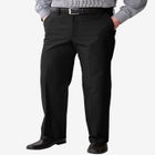 Relaxed Fit Wrinkle-Free Full Elastic Plain Front Pants image number null