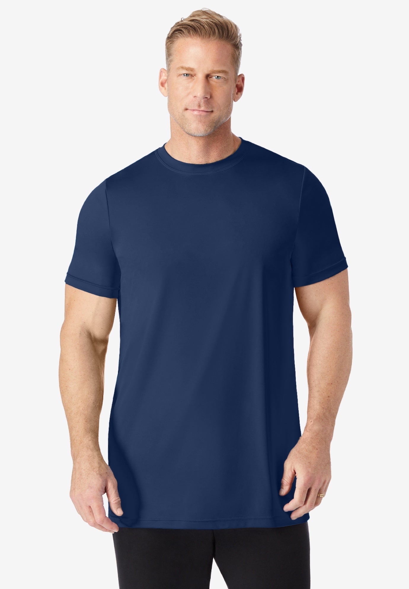 No Sweat Longer-Length Short Sleeve Crewneck Tee image number 0