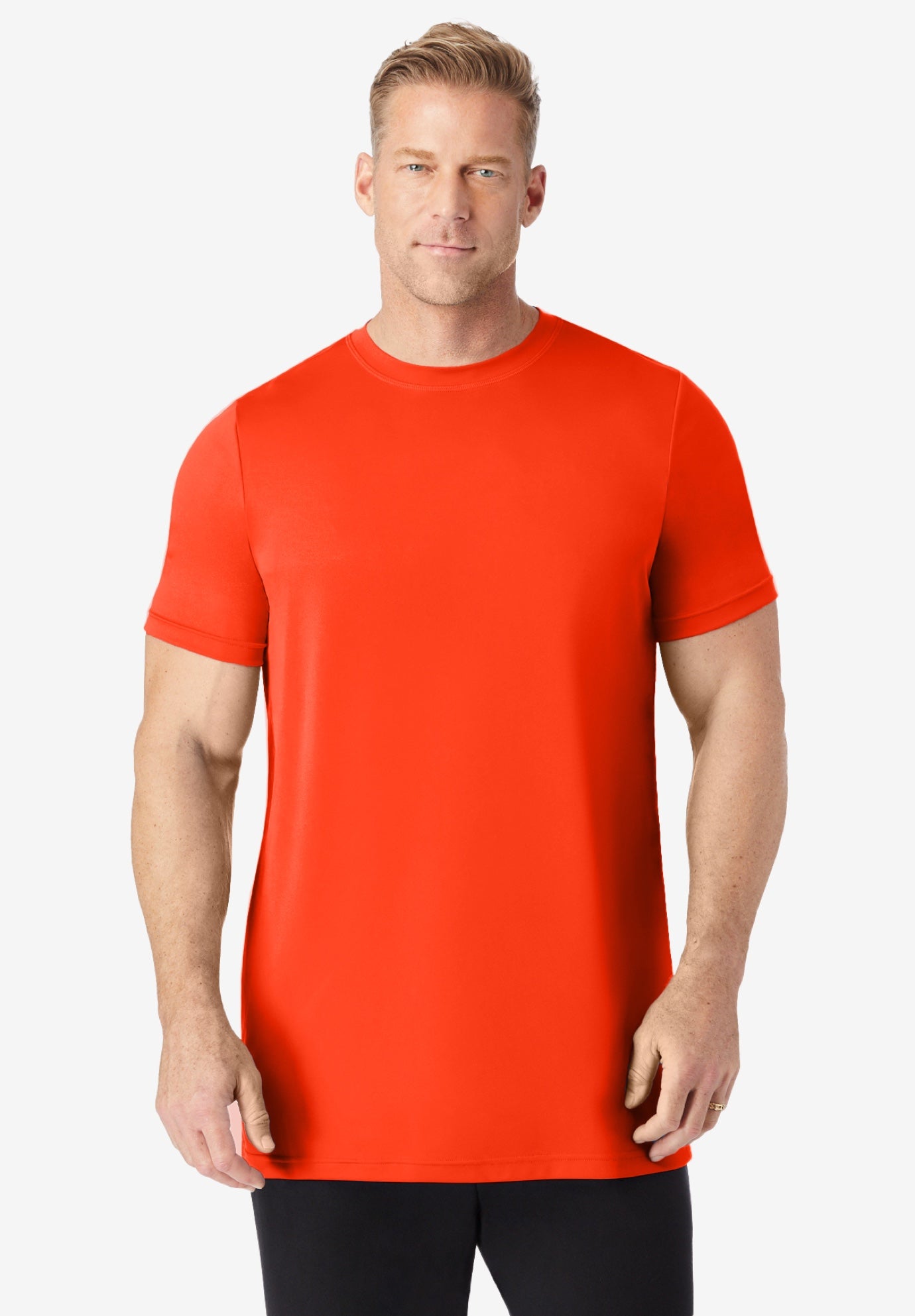 No Sweat Longer-Length Short Sleeve Crewneck Tee image number 0